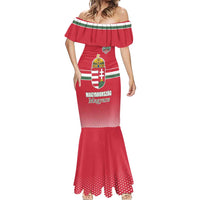 Custom Hungary Ice Hockey Mermaid Dress Red Style Come on Magyars