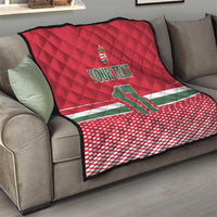Custom Hungary Ice Hockey Quilt Red Style Come on Magyars