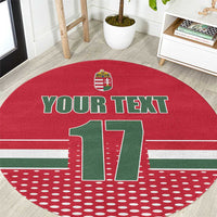 Custom Hungary Ice Hockey Round Carpet Red Style Come on Magyars