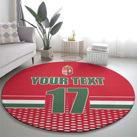 Custom Hungary Ice Hockey Round Carpet Red Style Come on Magyars