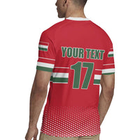Custom Hungary Ice Hockey Rugby Jersey Red Style Come on Magyars