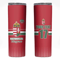 Custom Hungary Ice Hockey Skinny Tumbler Red Style Come on Magyars