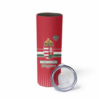 Custom Hungary Ice Hockey Skinny Tumbler Red Style Come on Magyars
