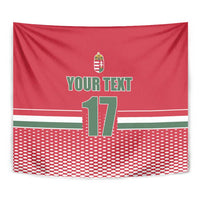 Custom Hungary Ice Hockey Tapestry Red Style Come on Magyars