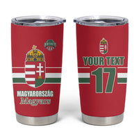 Custom Hungary Ice Hockey Tumbler Cup Red Style Come on Magyars
