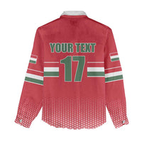 Custom Hungary Ice Hockey Women Casual Shirt Red Style Come on Magyars