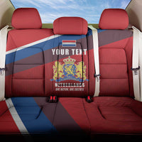 Personalized Netherlands Lion Back Car Seat Cover Nederland Flag and Coat of Arms