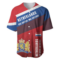 Personalized Netherlands Lion Baseball Jersey Nederland Flag and Coat of Arms