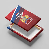 Personalized Netherlands Lion Canvas Wall Art Nederland Flag and Coat of Arms