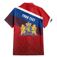 Personalized Netherlands Lion Family Matching Mermaid Dress and Hawaiian Shirt Nederland Flag and Coat of Arms