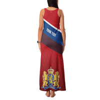 Personalized Netherlands Lion Family Matching Tank Maxi Dress and Hawaiian Shirt Nederland Flag and Coat of Arms