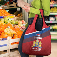 Personalized Netherlands Lion Grocery Bag Nederland Flag and Coat of Arms