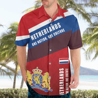 Personalized Netherlands Lion Hawaiian Shirt Nederland Flag and Coat of Arms