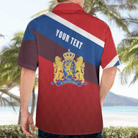 Personalized Netherlands Lion Hawaiian Shirt Nederland Flag and Coat of Arms
