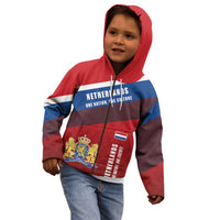 Personalized Netherlands Lion Kid Hoodie Nederland Flag and Coat of Arms