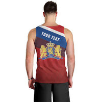 Personalized Netherlands Lion Men Tank Top Nederland Flag and Coat of Arms