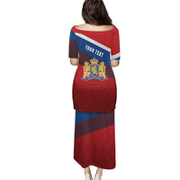 Personalized Netherlands Lion Puletasi Nederland Flag and Coat of Arms