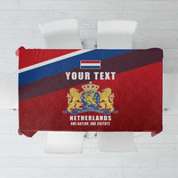 Personalized Netherlands Lion Tablecloth Nederland Flag and Coat of Arms