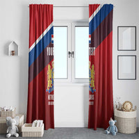 Personalized Netherlands Lion Window Curtain Nederland Flag and Coat of Arms