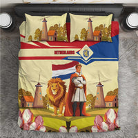 Netherlands Lion and Knight Bedding Set Tulips and Windmills