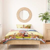 Netherlands Lion and Knight Bedding Set Tulips and Windmills