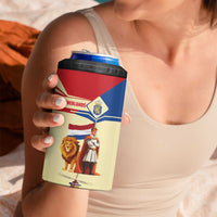 Netherlands Lion and Knight 4 in 1 Can Cooler Tumbler Tulips and Windmills