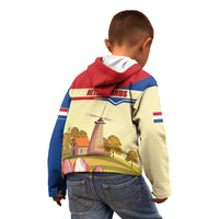 Netherlands Lion and Knight Kid Hoodie Tulips and Windmills