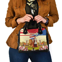Netherlands Lion and Knight Shoulder Handbag Tulips and Windmills