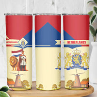 Netherlands Lion and Knight Skinny Tumbler Tulips and Windmills