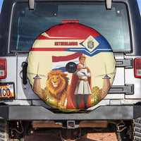 Netherlands Lion and Knight Spare Tire Cover Tulips and Windmills