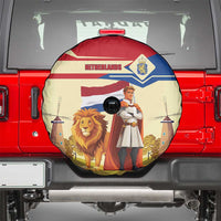 Netherlands Lion and Knight Spare Tire Cover Tulips and Windmills