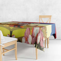 Netherlands Lion and Knight Tablecloth Tulips and Windmills