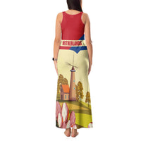 Netherlands Lion and Knight Tank Maxi Dress Tulips and Windmills