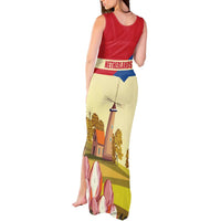 Netherlands Lion and Knight Tank Maxi Dress Tulips and Windmills