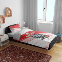 Custom Portugal Rugby Go Champions Bedding Set Wolf Mascot Style