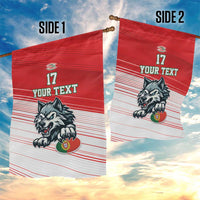 Custom Portugal Rugby Go Champions Garden Flag Wolf Mascot Style