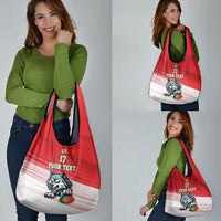 Custom Portugal Rugby Go Champions Grocery Bag Wolf Mascot Style