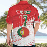 Custom Portugal Rugby Go Champions Hawaiian Shirt Wolf Mascot Style