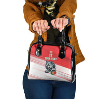 Custom Portugal Rugby Go Champions Shoulder Handbag Wolf Mascot Style
