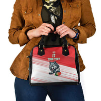 Custom Portugal Rugby Go Champions Shoulder Handbag Wolf Mascot Style