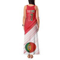 Custom Portugal Rugby Go Champions Tank Maxi Dress Wolf Mascot Style