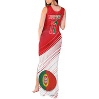 Custom Portugal Rugby Go Champions Tank Maxi Dress Wolf Mascot Style