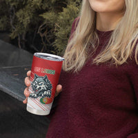 Custom Portugal Rugby Go Champions Tumbler Cup Wolf Mascot Style