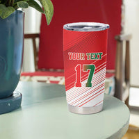 Custom Portugal Rugby Go Champions Tumbler Cup Wolf Mascot Style