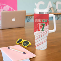 Custom Portugal Rugby Go Champions Tumbler With Handle Wolf Mascot Style