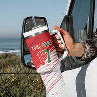 Custom Portugal Rugby Go Champions Tumbler With Handle Wolf Mascot Style