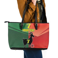 Personalized Portugal 7 Goat Leather Tote Bag Greatest Of All Time Sporty Style