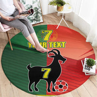 Personalized Portugal 7 Goat Round Carpet Greatest Of All Time Sporty Style