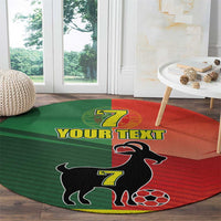 Personalized Portugal 7 Goat Round Carpet Greatest Of All Time Sporty Style