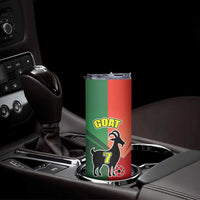 Personalized Portugal 7 Goat Skinny Tumbler Greatest Of All Time Sporty Style